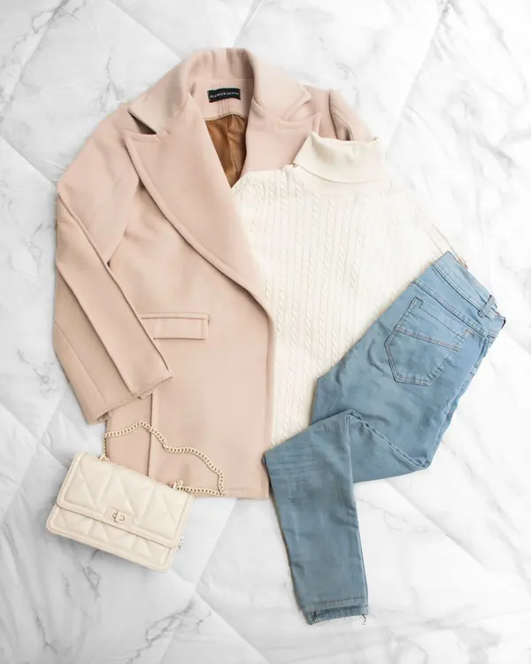 Sample closet item: Camel jacket