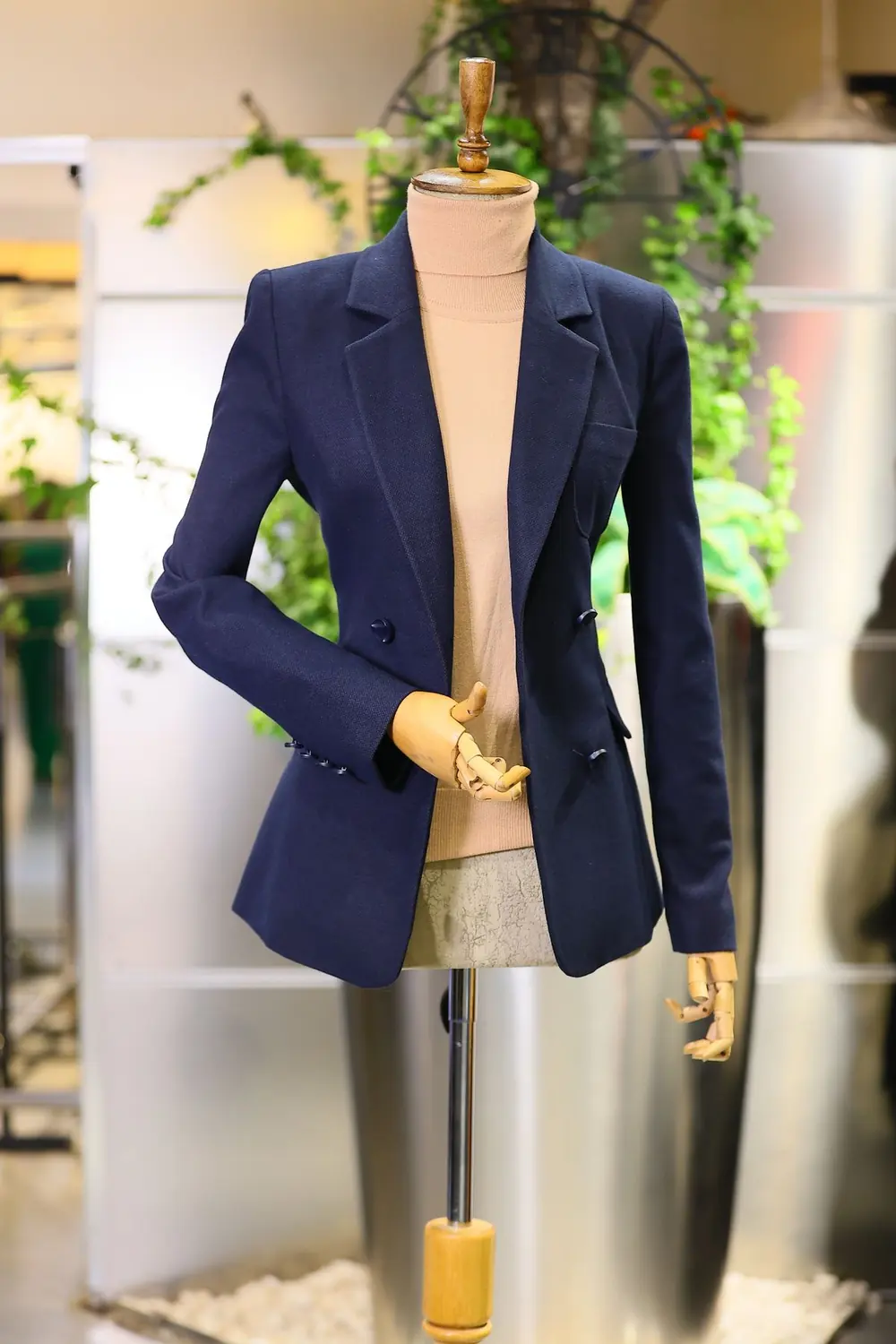 Sample garment photo: Navy blazer