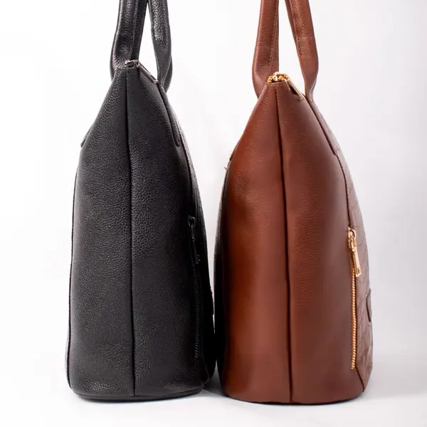 Sample product: leather tote